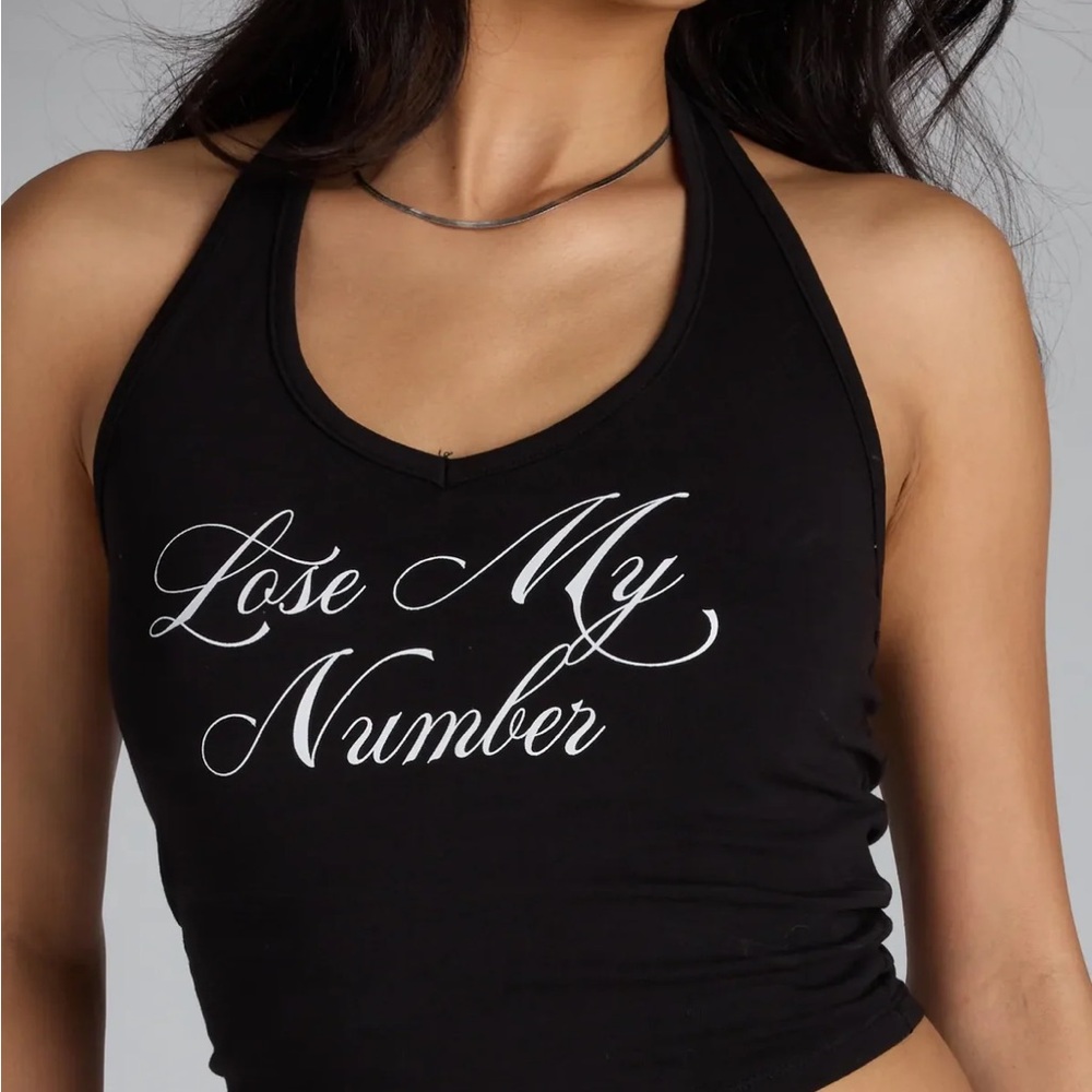 Black Halter Top